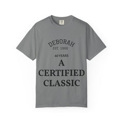 Certified Classic 60th Birthday T-Shirt — Personalized Deborah Est. 1963