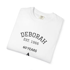 Certified Classic 60th Birthday T-Shirt — Personalized Deborah Est. 1963